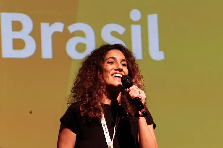 São Paulo (SP), 24/10/2024 - Apresentação do acordo com a Ancine para liberação de filmes nacionais para a TV Brasil, com participação de Jean (pres. EBC), Antonia Pellegrino ( dir.Programação e Conteúdo da EBC) e Alex Braga (Ancine) . Foto: Paulo Pinto/Agência Brasil