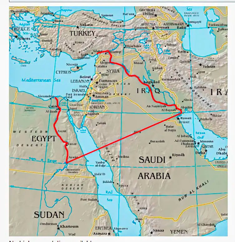 Mapa Middle east political Brasília (DF) 30/10/2024 - Mapa do Grande Israel, conforme idealizado pelos fundadores do sionismo.
Mapa Middle east political
