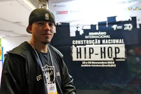 Wison Dias/Agência Brasil Brasília (DF), 17/10/2024 - Palito participa do Seminário Internacional Construção Nacional do Hip Hop. Foto: Wilson Dias/Agência Brasil