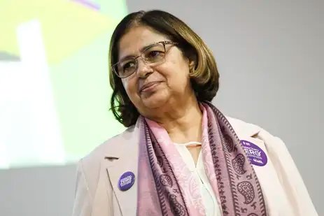 Brasília (DF),09/12/2024 - A ministra das Mulheres, Cida Gonçalves, durante o lançamento do Sistema Nacional de Dados das Casas da Mulher Brasileira. A nova ferramenta será responsável por coletar e organizar, de maneira padronizada e estruturada, os dados referentes aos atendimentos realizados nas Casas em todo o país. Foto: Marcelo Camargo/Agência Brasil