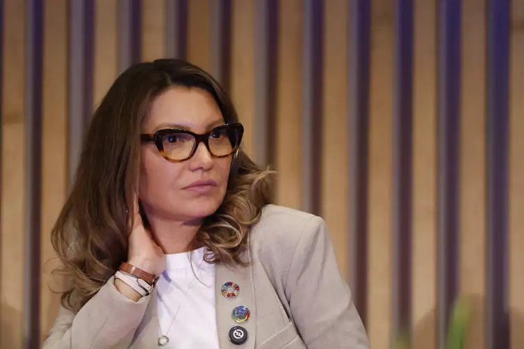 Fernando Frazão/Agência Brasil Rio de Janeiro (RJ) 14/11/2024 – A primeira-dama do Brasil, Janja Lula da Silva, na mesa de abertura do G20 Social, no Museu do Amanhã. Foto: Fernando Frazão/Agência Brasil