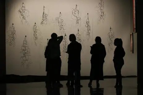 Rovena Rosa/Agência Brasil São Paulo (SP), 21/05/2024 - Mostra Línguas Africanas que Fazem o Brasil, com curadoria de Tiganá Santana, no Museu da Língua Portuguesa. Foto: Rovena Rosa/Agência Brasil