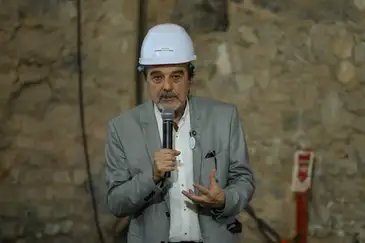 Rio de Janeiro (RJ), 02/04/2025 – O diretor-presidente do Instituto Cultural Vale, Hugo Barreto durante anúncio de novo aporte de recursos para a reconstrução do Museu Nacional, na Quinta da Boa Vista, no Rio de Janeiro. Foto: Tomaz Silva/Agência Brasil