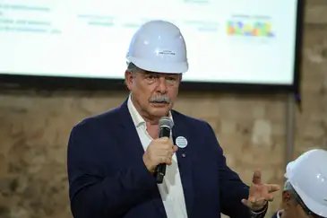Rio de Janeiro (RJ), 02/04/2025 – O presidente do Banco Nacional de Desenvolvimento Econômico e Social (BNDES), Aloizio Mercadante durante anúncio de novo aporte de recursos para a reconstrução do Museu Nacional, na Quinta da Boa Vista, no Rio de Janeiro. Foto: Tomaz Silva/Agência Brasil