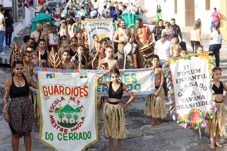 Cidade de Goiás (GO), 13/06/2025 - Fórum Infantil do Festival Internacional de Cinema e Vídeo Ambiental (Fica) mobiliza centenas de alunos do 5º ano do Ensino Fundamental. Foto: Vinicius Schmidt/Secult-GO