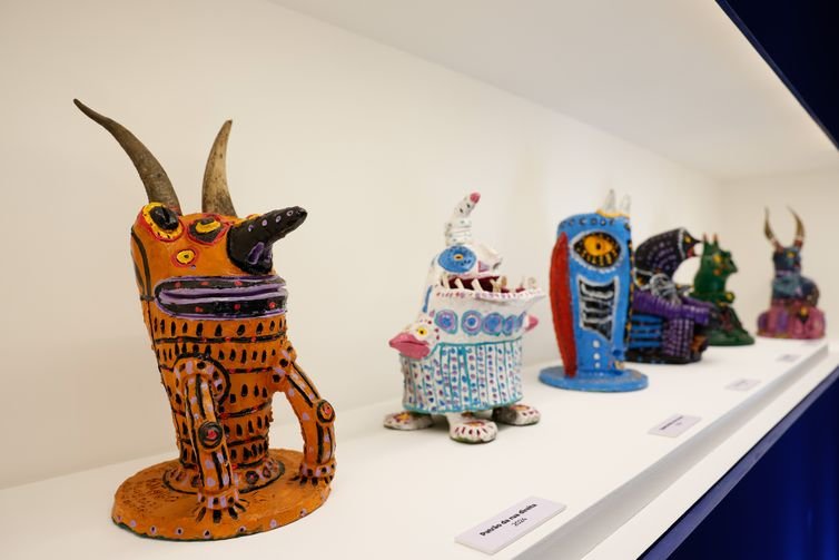 Rio de Janeiro (RJ), 12/07/2025 – Exposição Ratinho e seus Monstros de Barro, do artista Rafael Costa Pereira, o Ratinho, natural de Caruaru(PE), no Museu do Pontal. Foto: Fernando Frazão/Agência Brasil