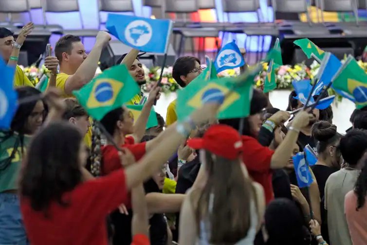 Bruno Peres/Agência Brasil Goiânia (GO), 17/07/2025 - Estudantes partipam do 60º Congresso da UNE - Congresso da União Nacional dos Estudantes, realizado na UFG. Foto: Bruno Peres/Agência Brasil