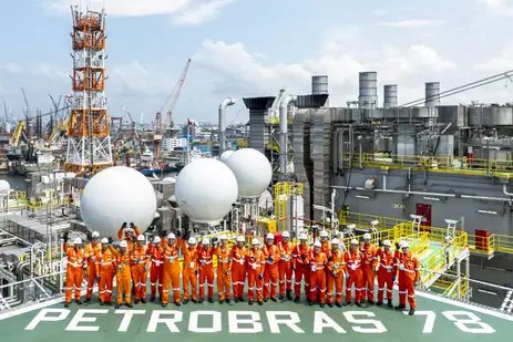 Petrobras/Divulgação Brasília (DF), 14/07/2025 - Plataforma da Petrobras que reforçará o pré-sal deixa Singapura.
Foto: Petrobras/Divulgação