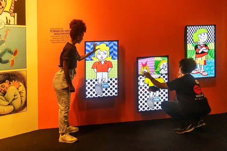 Renata Duarte/CCBB São Paulo (SP) 15/08/2025 - Expo Mundo Ziraldo, exposição em SP estimula a leitura e convida público a brincar com o universo de Ziraldo. Foto: Renata Duarte/CCBB