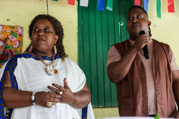 Duda Rodrigues/MDHC Brasília (DF), 17/08/2025 - Ato em memória de mãe Bernadete Pacífico, assassinada há dois anos no quilombo Pitanga dos Palmares.
Foto: Duda Rodrigues/MDHC