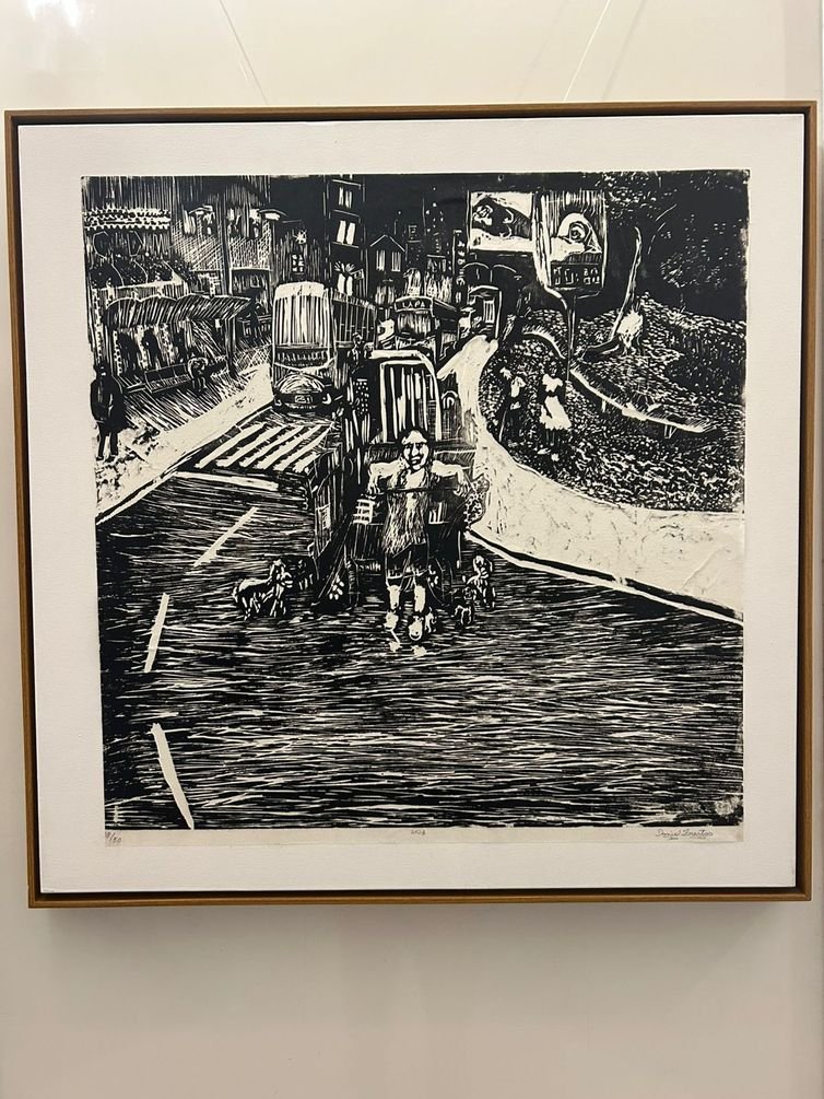 Curitiba (PR), 30/08/2025 - Obra do artista plástico Daniel Freitas. Foto: Paula Laboissière/Agência Brasil