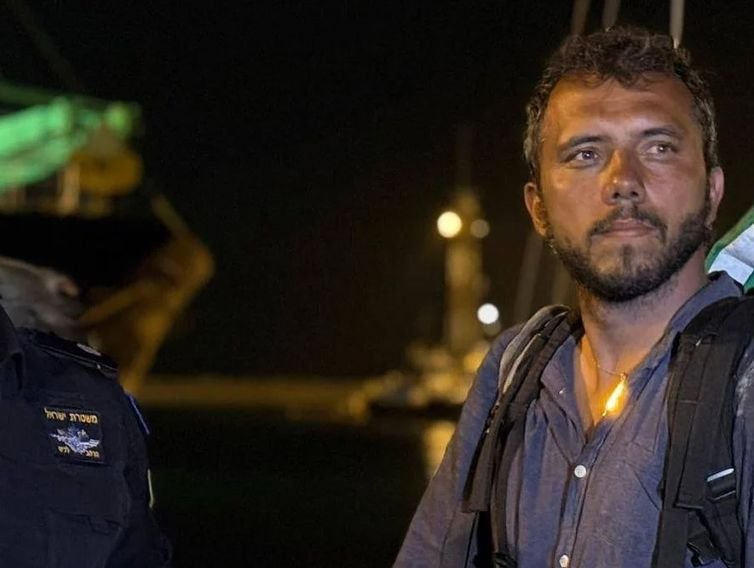 Brasília (DF), 11/06/2025 - Ativista Tiago Ávila. Foto: Freedom Flotilha Coalition/Instagram