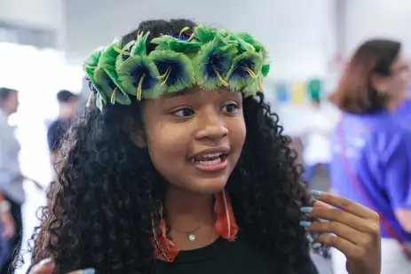 Luziânia (GO), 06/10/2025 – Adrielle Silveira participa da 6ª Conferência Nacional Infantojuvenil pelo Meio Ambiente
Foto: Fabio Rodrigues-Pozzebom/ Agência Brasil