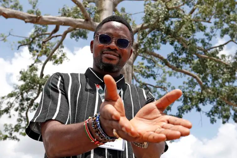 Bruno Peres/Agência Brasil Belém (PA), 20/11/2025 - Entrevista com ativista nigeriano, Olumide Idowu, ativista climático da Nigéria, fala sobre negociações da COP30 e representação dos países africanos no evento. Foto: Bruno Peres/Agência Brasil