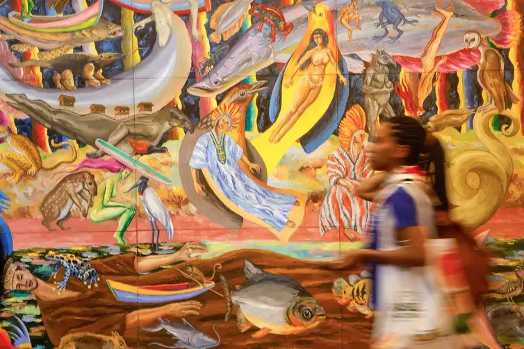 Belém (PA), 10/11/2025 - Pavilhões dos países e movimentação na Blue Zone da COP30.  Foto: Tânia Rêgo/Agência Brasil