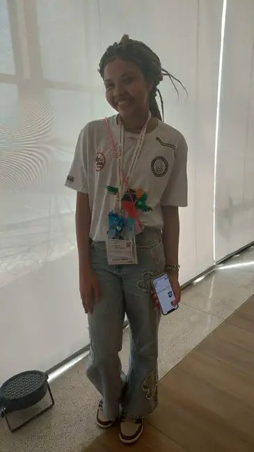 Adrielen Alves/EBC Salvador (BA), 07/11/2025 - Estudante Brenda Batista participa do Festival Nosso Futuro.