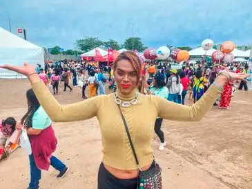 Brasília (DF), 25/11/2025 – Hellen Gabrielle participa da marcha da mulheres negra na esplanada dos ministérios.
Foto: Daniella Almeida/Agência Brasil