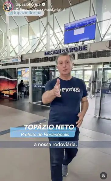 São Paulo (SP), 07/11/2025 – Prefeito de Florianópolis faz controle da entrada de pessoas na cidade.
Frame topaziofloripa/instagram
