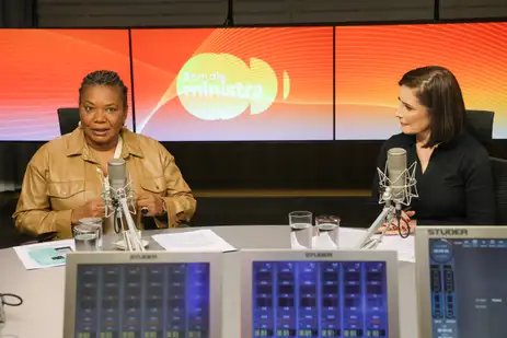 Fabio Rodrigues-Pozzebom/ Agência Brasil Brasília (DF) 19/12/2025 - A ministra da Cultura, Margareth Menezes, participa do programa Bom Dia, Ministra Foto: Fabio Rodrigues-Pozzebom/ Agência Brasil