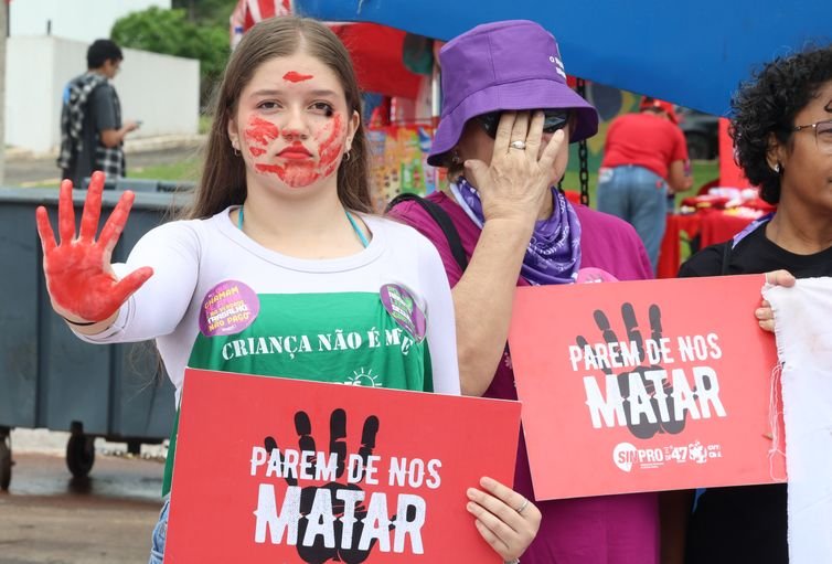 Brasília (DF), 08/03/2026 Ato 8 de Março – Dia Internacional das Mulheres em Brasília. Foto; Valter Campanato/Agência Brasil