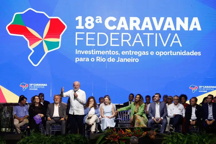 Fernando Frazão/Agência Brasil Niterói (RJ), 26/03/2026 – O presidente da República, Luiz Inácio Lula da Silva, participa da cerimônia de abertura da Caravana Federativa do Rio de Janeiro. Foto: Fernando Frazão/Agência Brasil
