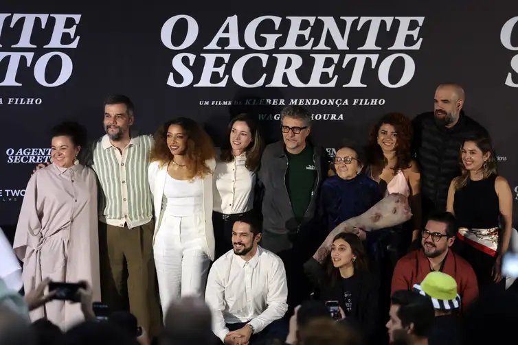 São Paulo (SP), 28/10/2025 - Entrevista coletiva com o elenco do filme O Agente Secreto, no hotel Renaissance. Foto: Paulo Pinto/Agência Brasil