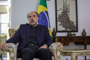 Brasília (DF) 30/03/2026 O embaixador do Irã, Abdollah Nekounam Ghadiri, durante entrevista exclusiva à Agência Brasil Foto: Fabio Rodrigues-Pozzebom/ Agência Brasil
