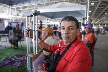 Brasília (DF), 27/04/2026 - José Adilson, no lançamento da ação Registre-se Pop Rua, mutirão do Conselho Nacional de Justiça (CNJ) de atendimento à população em situação de rua, promovido pela Justiça Federal do Distrito Federal.
Foto: Joédson Alves/Agência Brasil