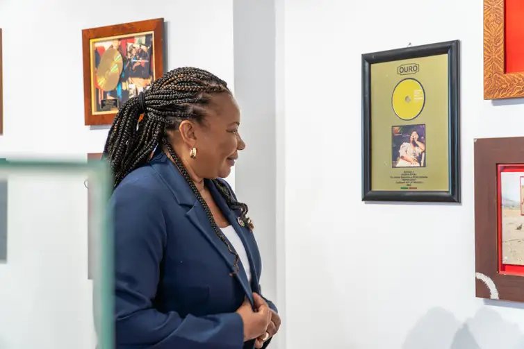 Cabo Verde, 16/04/2026 - A ministra da Cultura, Margareth Menezes, visita a Cesária Évora Academia de Artes. Foto: Luciele Oliveira/MinC