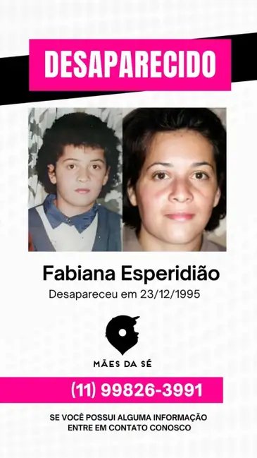 Brasília-DF – 09/05/2026 -Mães de desaparecidos pedem visibilidade, memória e respeito
Mulheres formam grupos para gerar redes de apoio. ( Fabiana - filha da Ivanise). Foto: Arquivo pessoal