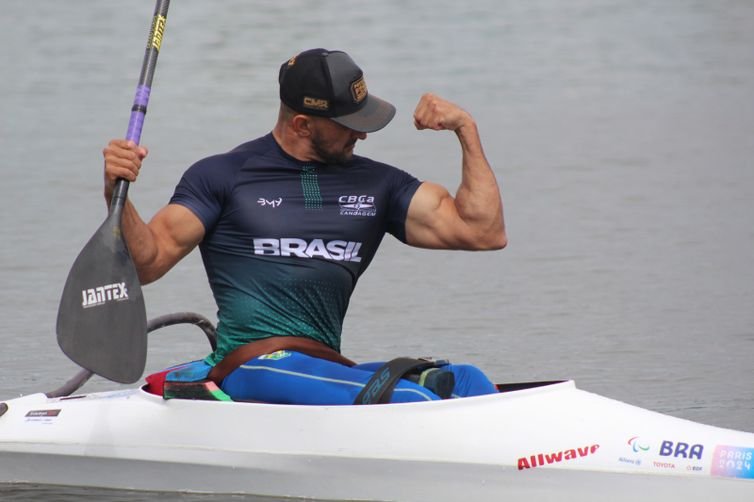 Brandemburgo, 16/05/2026 - Canoista Fernando Rufino participa de prova de canoagem na Copa do Mundo de canoagem.  Foto: Isabella Oliveira/CBCa
