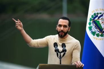Nayib Bukele, presidente de El Salvador, em 19 de outubro de 2023 — Foto: REUTERS/Jose Cabezas/Arquivo/Proibida reprodução