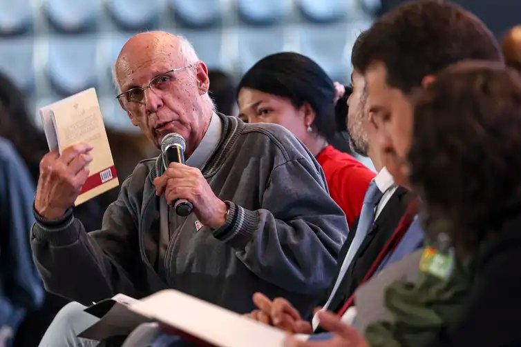 Marcelo Camargo/Agência Brasil Brasília (DF), 23/06/2026 -O padre Júlio Lancellotti, durante anúncio de ações nas áreas da saúde, emprego, assistência e direitos humanos para a população em situação de rua. Foto: Marcelo Camargo/Agência Brasil