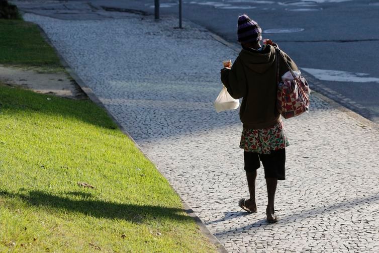 População vulnerável em situação de rua durante período de frio intenso