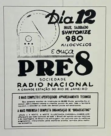Luiz Carlos Saroldi e Sônia Virgínia Moreira/Divulgação Brasília (DF), 15/06/2026 - Panfleto anuncia estreia da Rádio Nacional em 1936. Livro