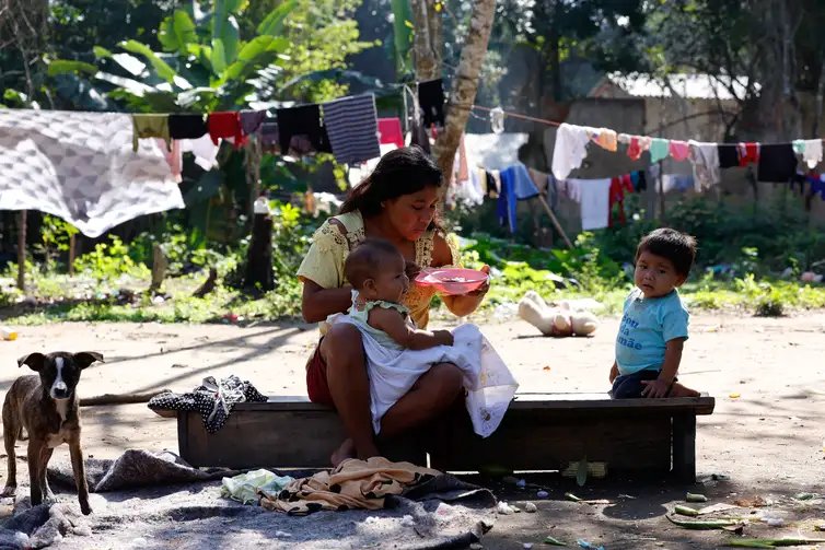 Tânia Rêgo/Agência Brasil Maricá (RJ), 30/06/2026 - Aldeia Guyra Ambar (Morada dos Pássaros), comunidade indígena formada por famílias do povo Mbya Guarani, localizada ao lado da Foto: Tânia Rêgo/Agência Brasil