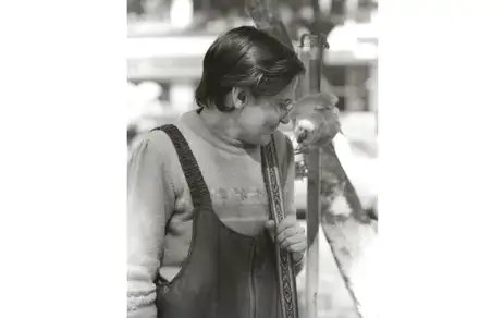 Orides de Lourdes Teixeira Fontela (1940–1998) foi uma poeta e filósofa brasileira, celebrada pela crítica pelo alto rigor formal, concisão e misticismo. Foto: Fritz Nagib/ Divulgação