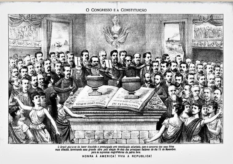 Acervo Arquivo Nacional Brasília - DF - 30/07/2026 - Conquista do voto feminino no Brasil resistiu à misoginia histórica. (Constituição de 1891, a primeira da República). Foto: Acervo Arquivo Nacional