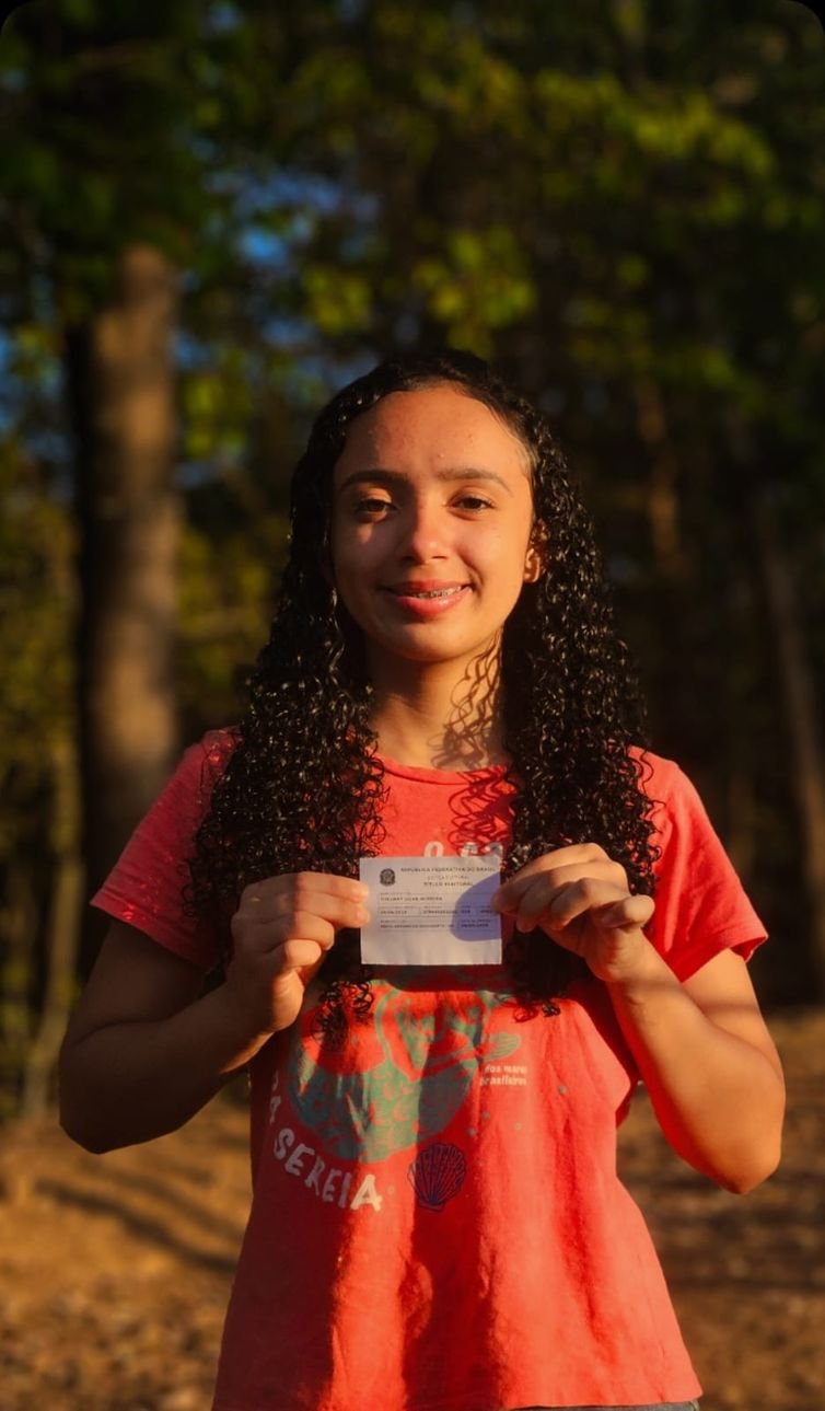 Thauany tem 16 anos e votará pela primeira vez. Foto: acervo da família