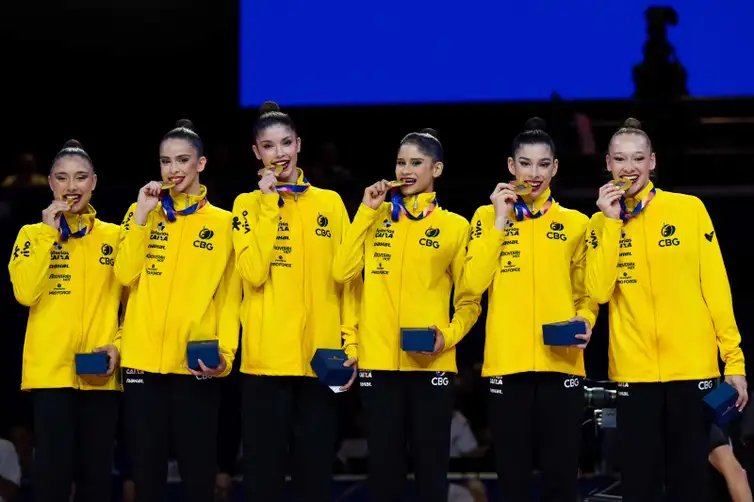  Brasil faz história e leva dois ouros no Mundial de ginástica rítmica. Foto: : MeloGym/CBG