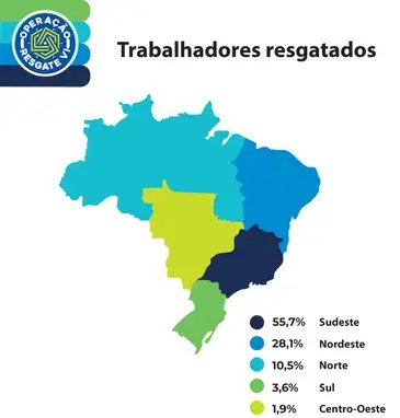 MPF/ Divulgação Operação Resgate VI - regiões. Foto: MPF/ Divulgação