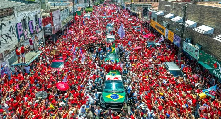 Ricardo Stuckert/Lula Oficial Natal (RN), 10/10/2026 - Presidente da República, Luiz Inácio Lula da Silva, durante ato de campanha em Natal: o evento